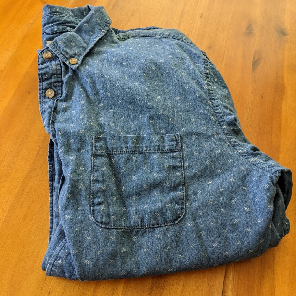 Marine Layer Cabrillo Button Down Indigo Shirt - Marge
